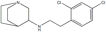 N-[2-(2,4-dichlorophenyl)ethyl]-1-azabicyclo[2.2.2]octan-3-amine Struktur