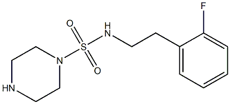 N-[2-(2-fluorophenyl)ethyl]piperazine-1-sulfonamide Struktur