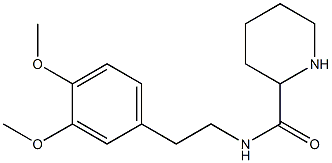 N-[2-(3,4-dimethoxyphenyl)ethyl]piperidine-2-carboxamide Struktur