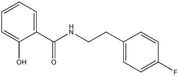 N-[2-(4-fluorophenyl)ethyl]-2-hydroxybenzamide Struktur