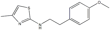 N-[2-(4-methoxyphenyl)ethyl]-4-methyl-1,3-thiazol-2-amine Struktur