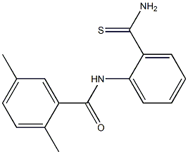 N-[2-(aminocarbonothioyl)phenyl]-2,5-dimethylbenzamide Struktur