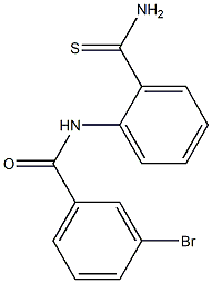 N-[2-(aminocarbonothioyl)phenyl]-3-bromobenzamide Struktur