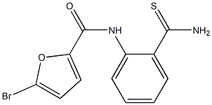 N-[2-(aminocarbonothioyl)phenyl]-5-bromo-2-furamide Struktur