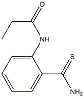 N-[2-(aminocarbonothioyl)phenyl]propanamide Struktur