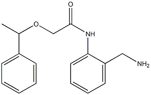 N-[2-(aminomethyl)phenyl]-2-(1-phenylethoxy)acetamide Struktur