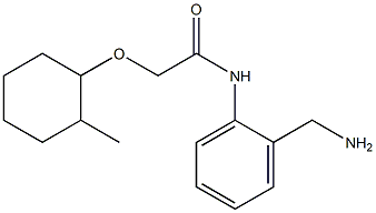 N-[2-(aminomethyl)phenyl]-2-[(2-methylcyclohexyl)oxy]acetamide Struktur