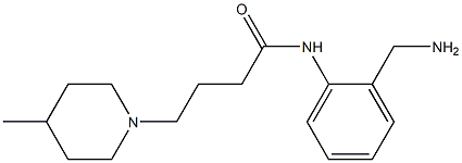 N-[2-(aminomethyl)phenyl]-4-(4-methylpiperidin-1-yl)butanamide Struktur