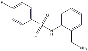 N-[2-(aminomethyl)phenyl]-4-fluorobenzenesulfonamide Struktur