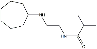 N-[2-(cycloheptylamino)ethyl]-2-methylpropanamide Struktur