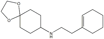 N-[2-(cyclohex-1-en-1-yl)ethyl]-1,4-dioxaspiro[4.5]decan-8-amine Struktur