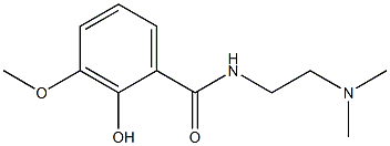 N-[2-(dimethylamino)ethyl]-2-hydroxy-3-methoxybenzamide Struktur