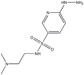 N-[2-(dimethylamino)ethyl]-6-hydrazinylpyridine-3-sulfonamide Struktur