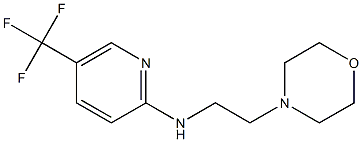 N-[2-(morpholin-4-yl)ethyl]-5-(trifluoromethyl)pyridin-2-amine Struktur