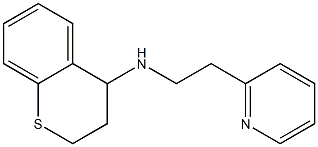 N-[2-(pyridin-2-yl)ethyl]-3,4-dihydro-2H-1-benzothiopyran-4-amine Struktur