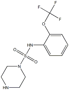 N-[2-(trifluoromethoxy)phenyl]piperazine-1-sulfonamide Struktur