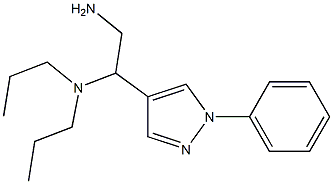 N-[2-amino-1-(1-phenyl-1H-pyrazol-4-yl)ethyl]-N,N-dipropylamine Struktur