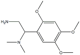 N-[2-amino-1-(2,4,5-trimethoxyphenyl)ethyl]-N,N-dimethylamine Struktur