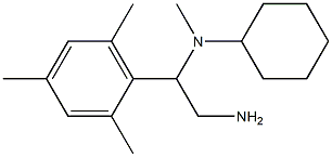 N-[2-amino-1-(2,4,6-trimethylphenyl)ethyl]-N-methylcyclohexanamine Struktur