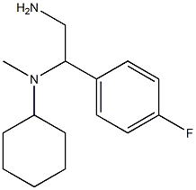 N-[2-amino-1-(4-fluorophenyl)ethyl]-N-cyclohexyl-N-methylamine Struktur