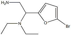 N-[2-amino-1-(5-bromo-2-furyl)ethyl]-N,N-diethylamine Struktur