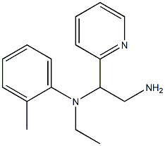 N-[2-amino-1-(pyridin-2-yl)ethyl]-N-ethyl-2-methylaniline Struktur