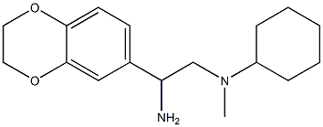 N-[2-amino-2-(2,3-dihydro-1,4-benzodioxin-6-yl)ethyl]-N-cyclohexyl-N-methylamine Struktur