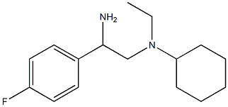 N-[2-amino-2-(4-fluorophenyl)ethyl]-N-cyclohexyl-N-ethylamine Struktur