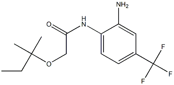 N-[2-amino-4-(trifluoromethyl)phenyl]-2-[(2-methylbutan-2-yl)oxy]acetamide Struktur