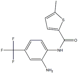 N-[2-amino-4-(trifluoromethyl)phenyl]-5-methylthiophene-2-carboxamide Struktur