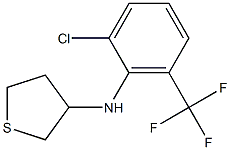 N-[2-chloro-6-(trifluoromethyl)phenyl]thiolan-3-amine Struktur