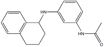 N-[3-(1,2,3,4-tetrahydronaphthalen-1-ylamino)phenyl]acetamide Struktur