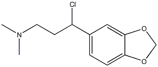 N-[3-(1,3-benzodioxol-5-yl)-3-chloropropyl]-N,N-dimethylamine Struktur