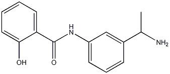 N-[3-(1-aminoethyl)phenyl]-2-hydroxybenzamide Struktur