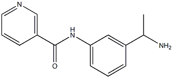 N-[3-(1-aminoethyl)phenyl]nicotinamide Struktur