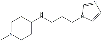 N-[3-(1H-imidazol-1-yl)propyl]-1-methylpiperidin-4-amine Struktur