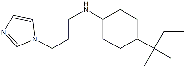 N-[3-(1H-imidazol-1-yl)propyl]-4-(2-methylbutan-2-yl)cyclohexan-1-amine Struktur