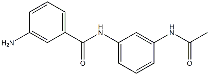 N-[3-(acetylamino)phenyl]-3-aminobenzamide Struktur