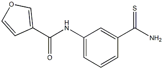 N-[3-(aminocarbonothioyl)phenyl]-3-furamide Struktur