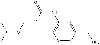 N-[3-(aminomethyl)phenyl]-3-(propan-2-yloxy)propanamide Struktur