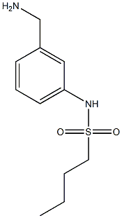 N-[3-(aminomethyl)phenyl]butane-1-sulfonamide Struktur