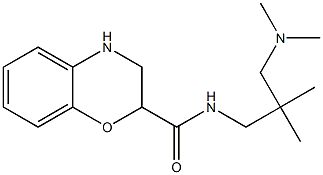 N-[3-(dimethylamino)-2,2-dimethylpropyl]-3,4-dihydro-2H-1,4-benzoxazine-2-carboxamide Struktur