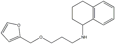 N-[3-(furan-2-ylmethoxy)propyl]-1,2,3,4-tetrahydronaphthalen-1-amine Struktur