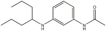 N-[3-(heptan-4-ylamino)phenyl]acetamide Struktur