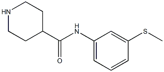 N-[3-(methylsulfanyl)phenyl]piperidine-4-carboxamide Struktur