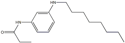 N-[3-(octylamino)phenyl]propanamide Struktur