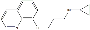 N-[3-(quinolin-8-yloxy)propyl]cyclopropanamine Struktur