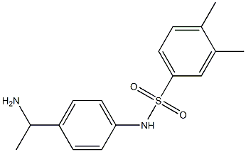 N-[4-(1-aminoethyl)phenyl]-3,4-dimethylbenzene-1-sulfonamide Struktur