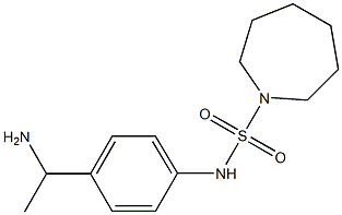 N-[4-(1-aminoethyl)phenyl]azepane-1-sulfonamide Struktur