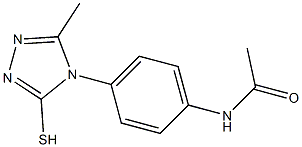 N-[4-(3-methyl-5-sulfanyl-4H-1,2,4-triazol-4-yl)phenyl]acetamide Struktur